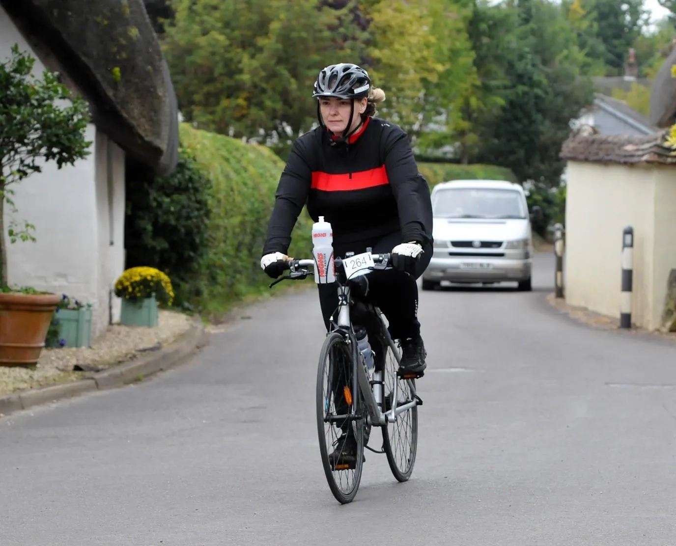 Zoe riding a bike